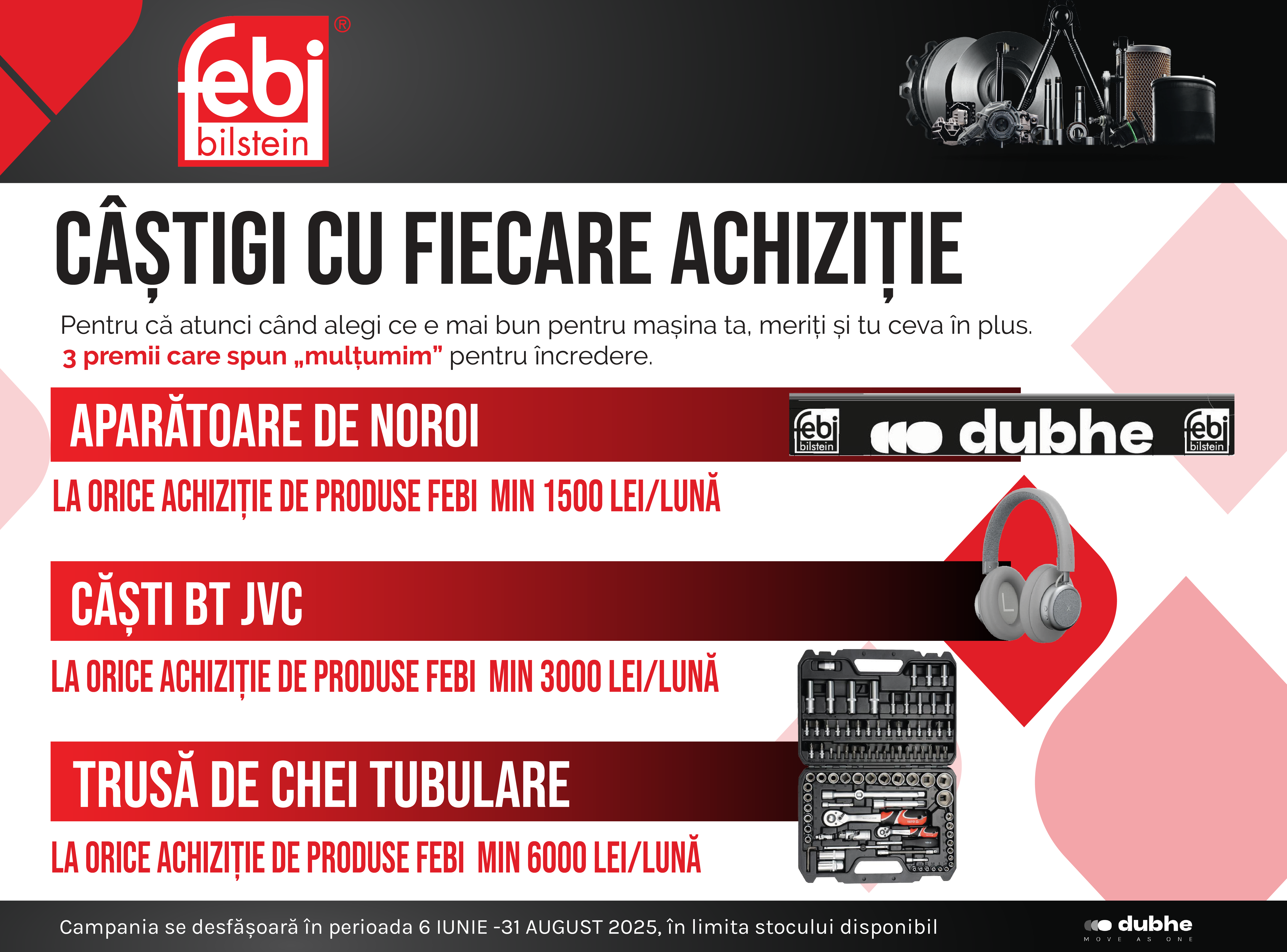 CÂȘTIGI CU FIECARE ACHIZIȚIE FEBI!