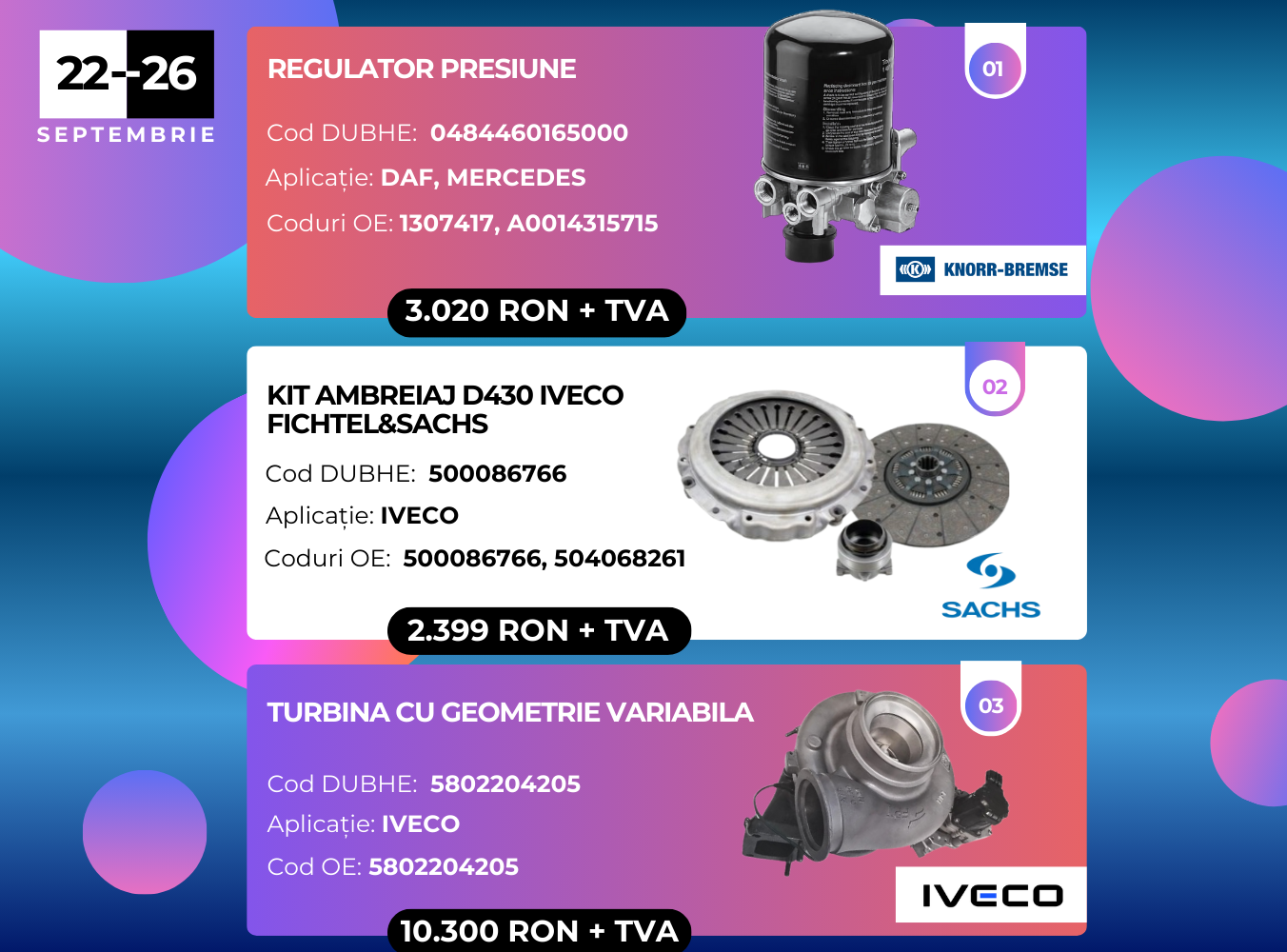 🚛           Ofertele Săptămânii 22-26 septembrie 🔧